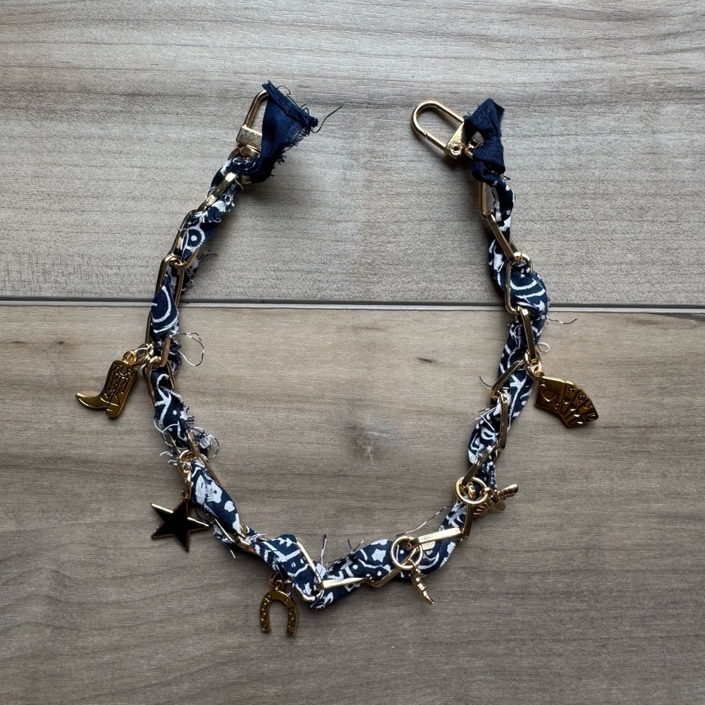 Gold and Blue Phone Case with Intricate Design